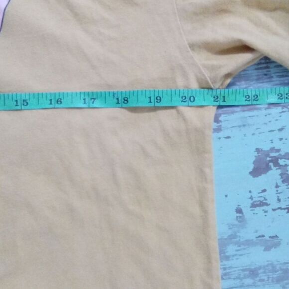 Tom and Jerry Cropped Crew Neck Graphic Tee Shirt Size XXL Mustard - Picture 4 of 7